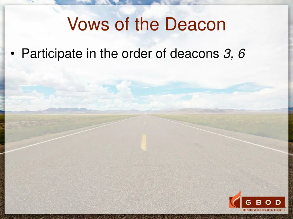 vows of the deacon 1