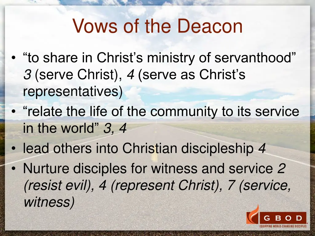 vows of the deacon
