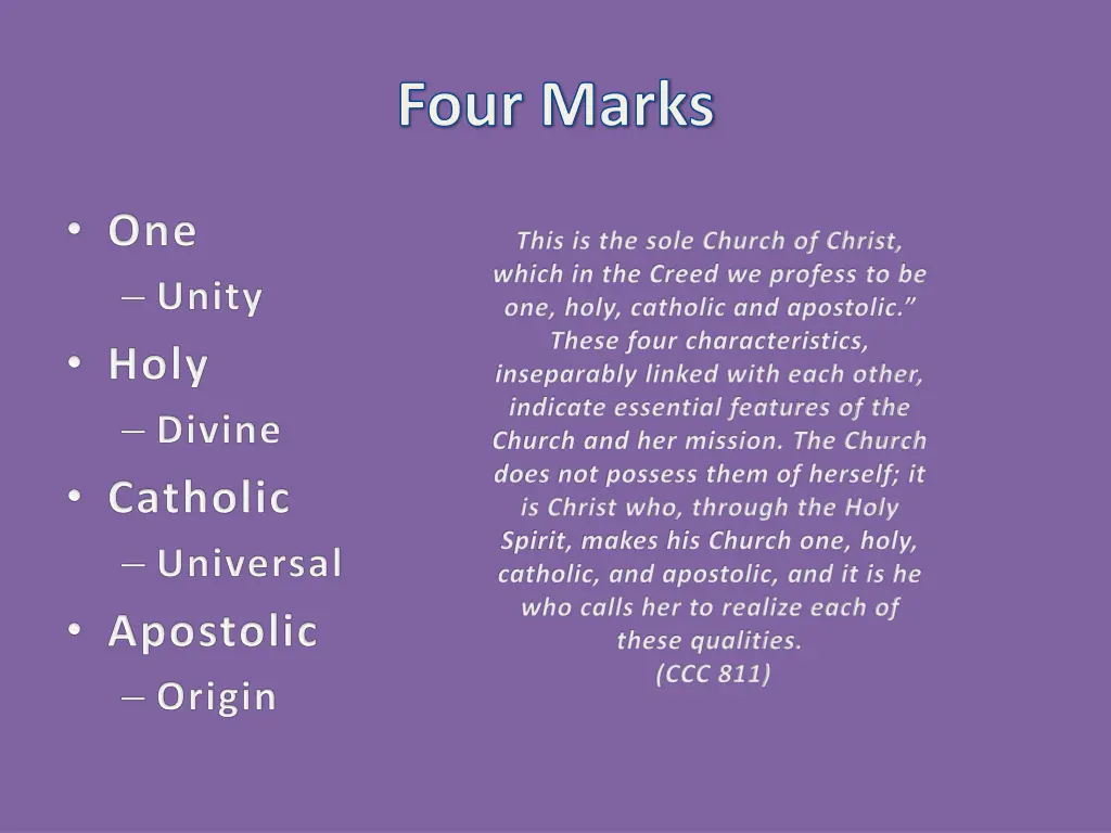 four marks