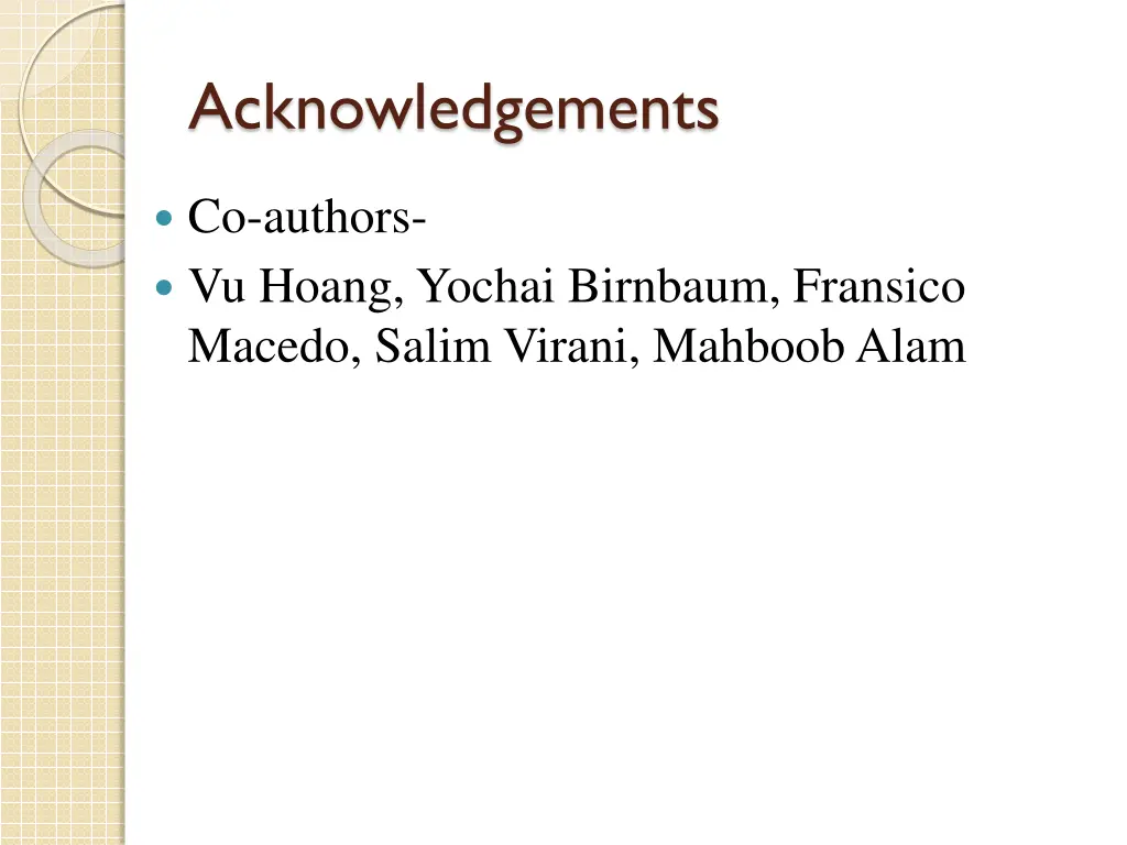 acknowledgements