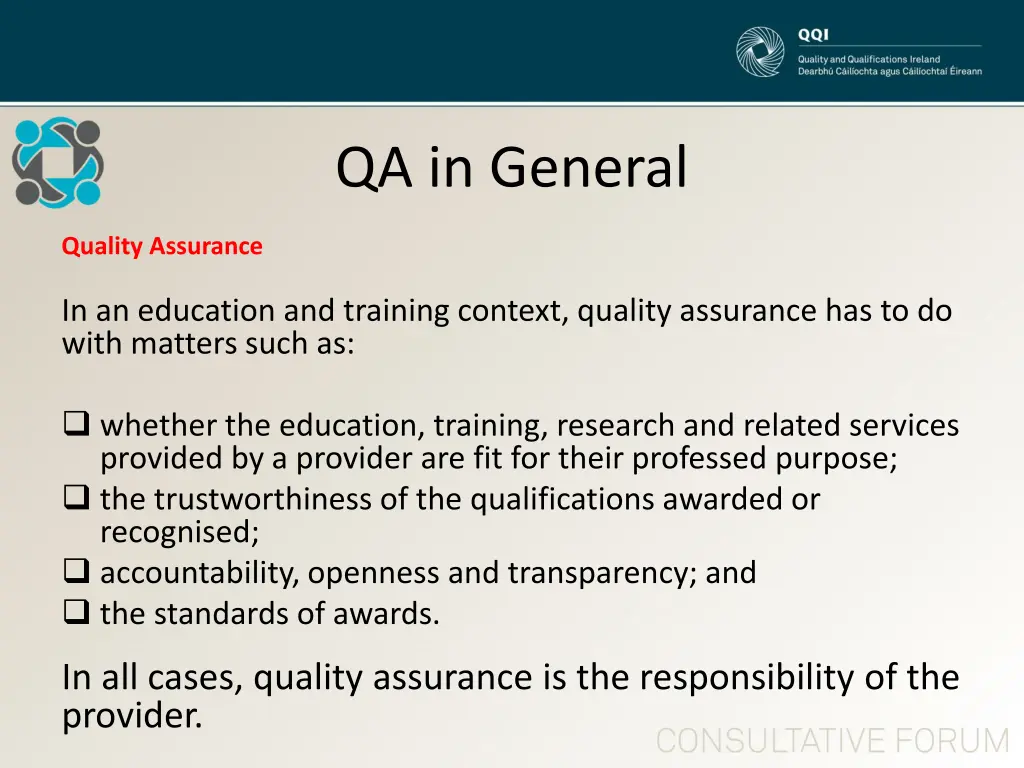 qa in general