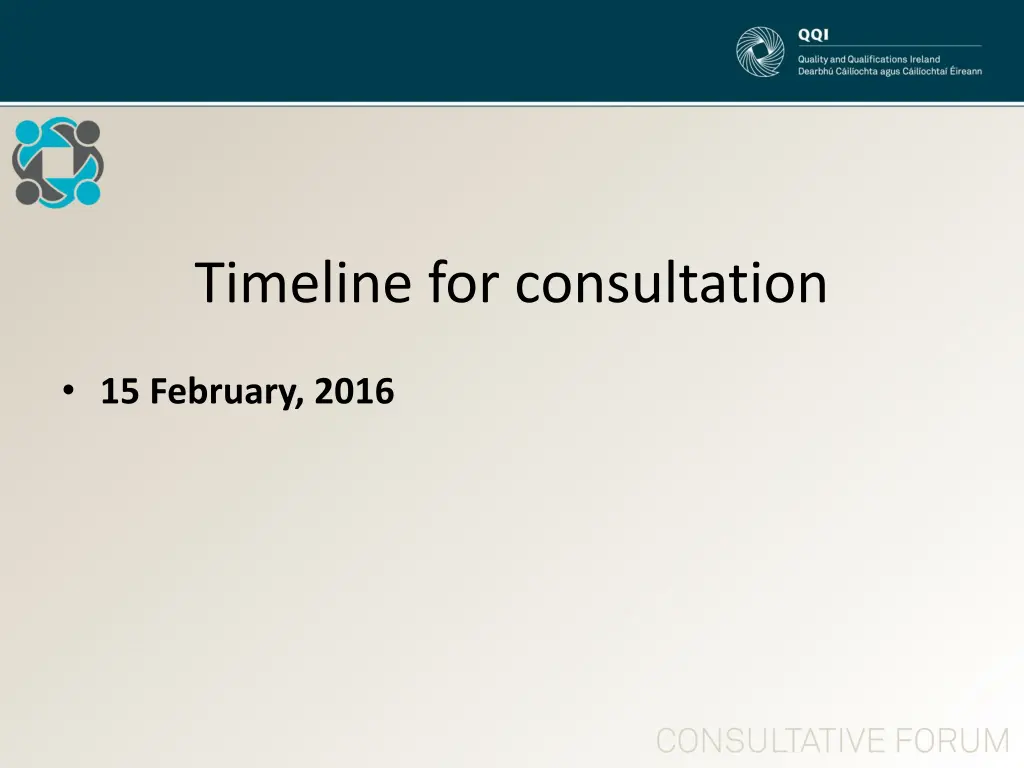 timeline for consultation