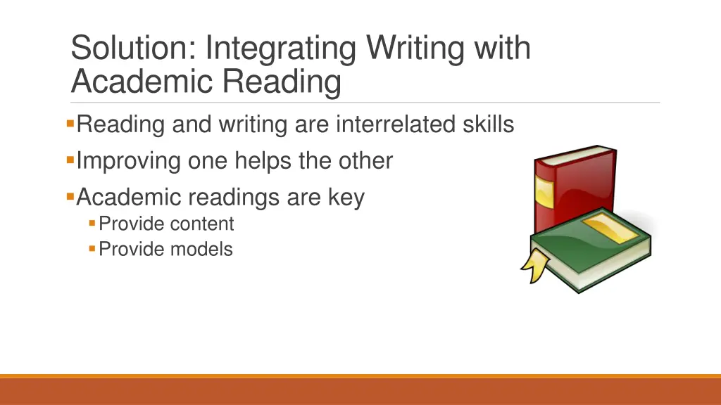 solution integrating writing with academic