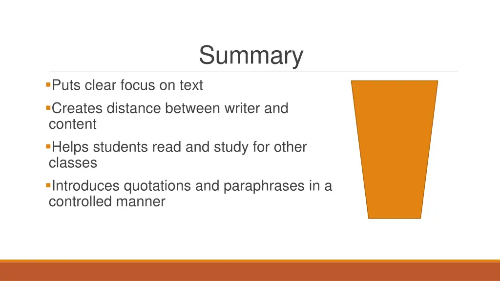 summary