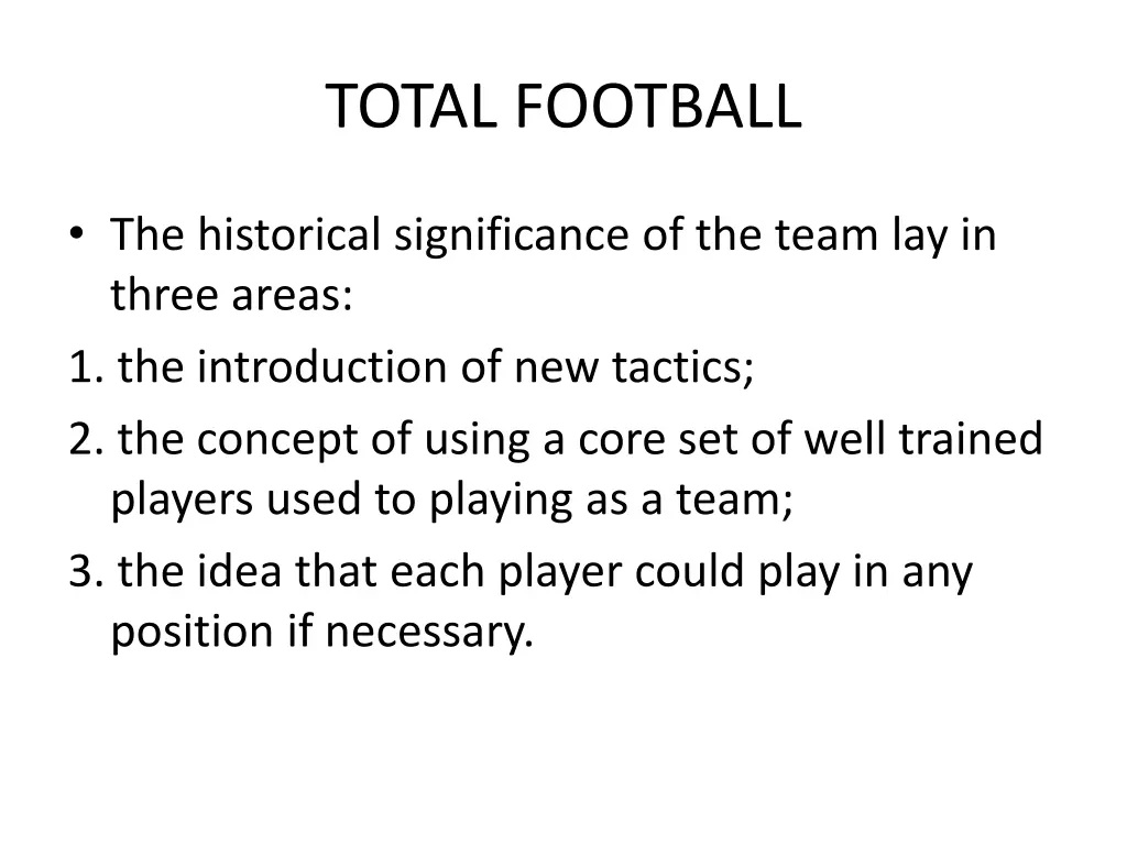 total football