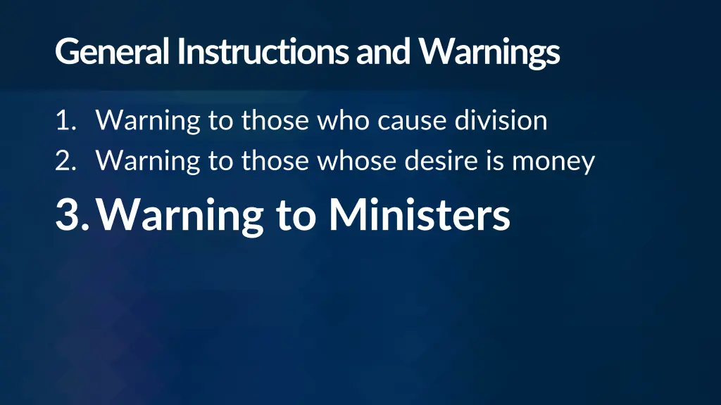 general instructions and warnings 2