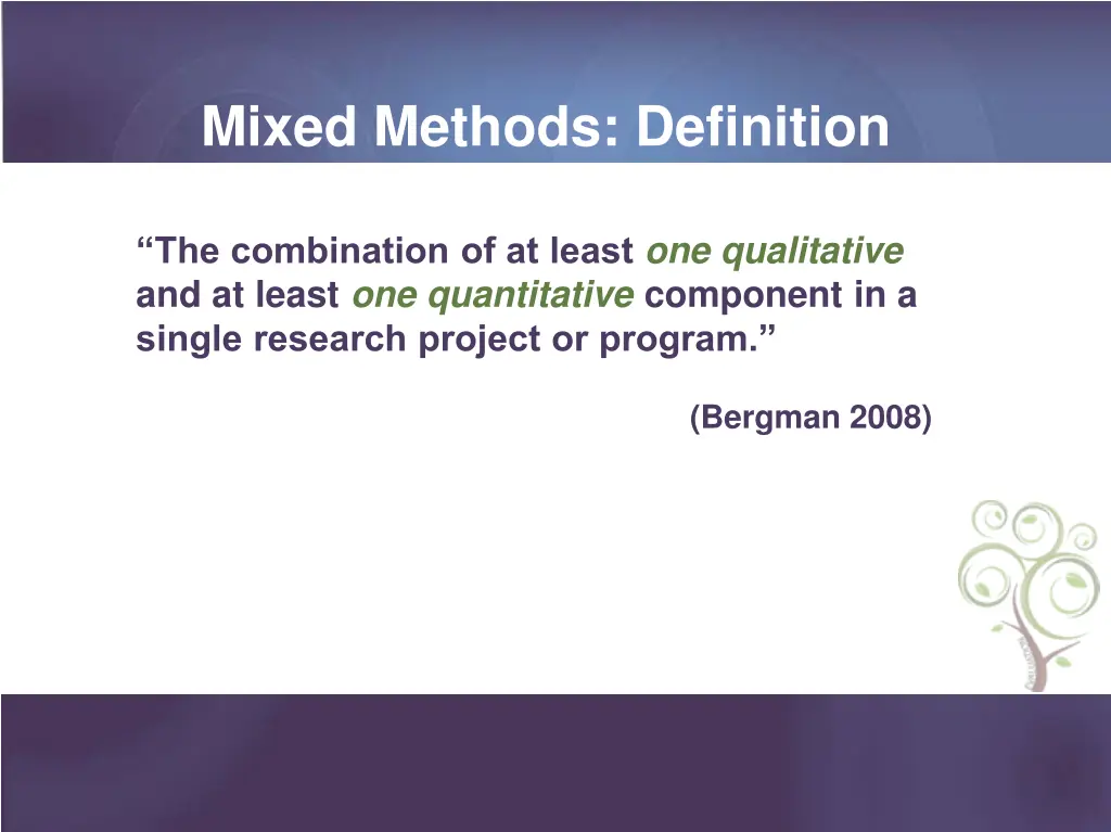 mixed methods definition