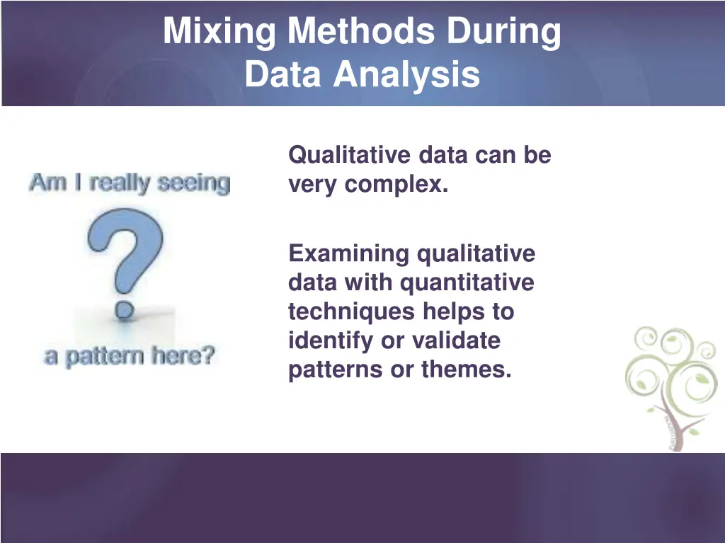 mixing methods during data analysis 1