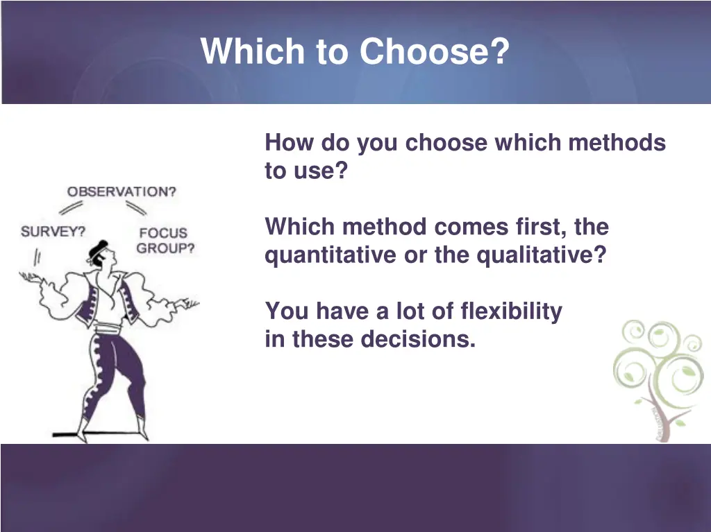 which to choose