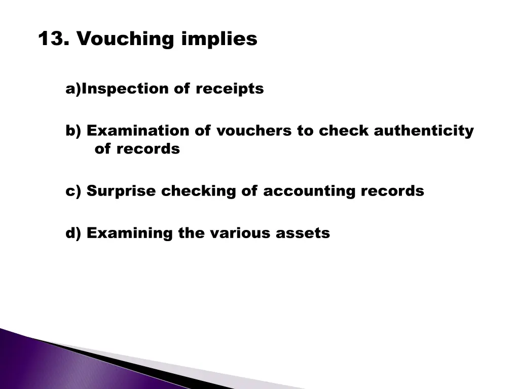 13 vouching implies
