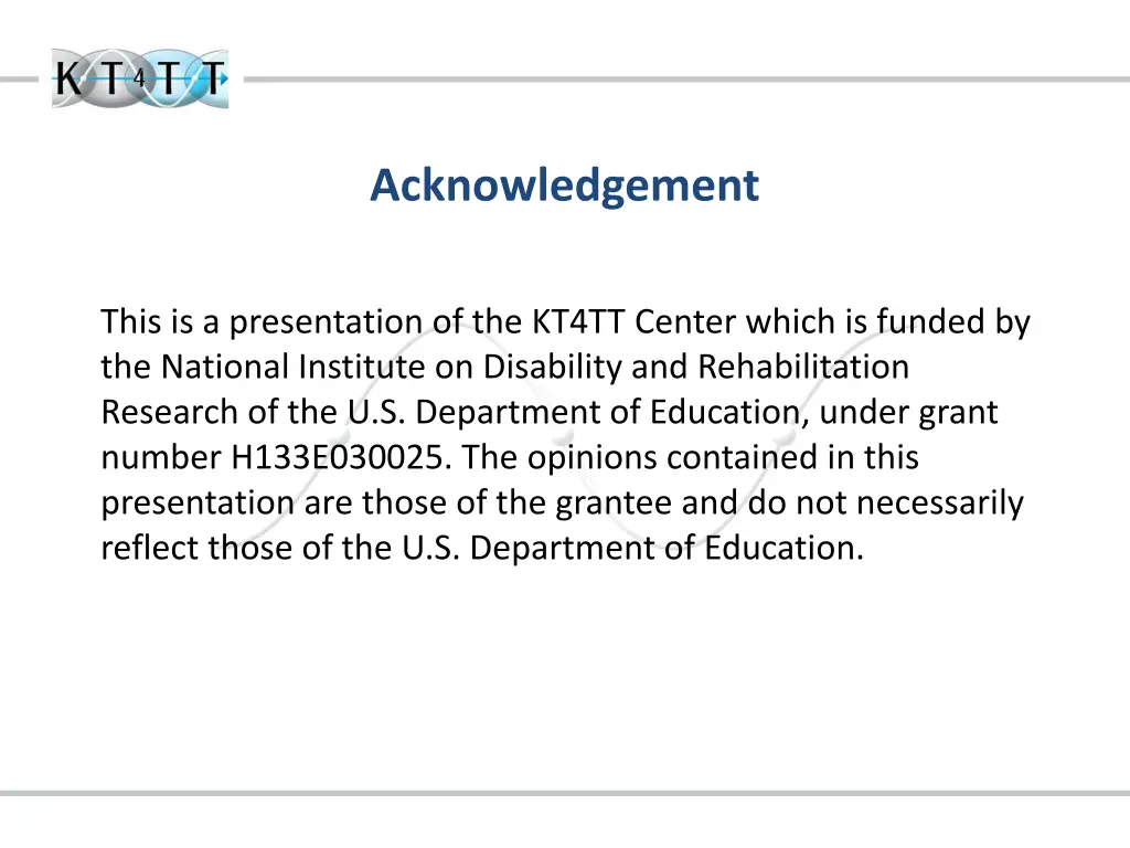 acknowledgement