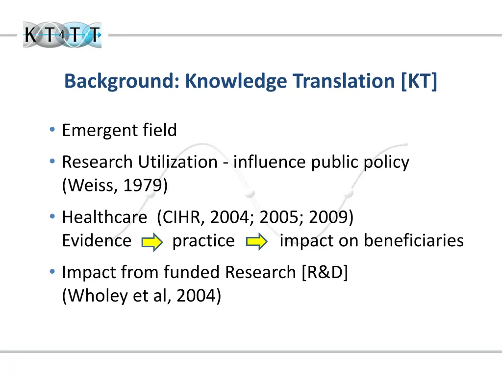 background knowledge translation kt