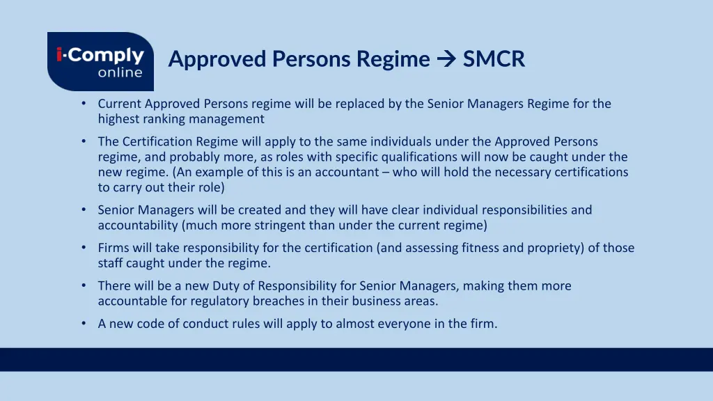 approved persons regime