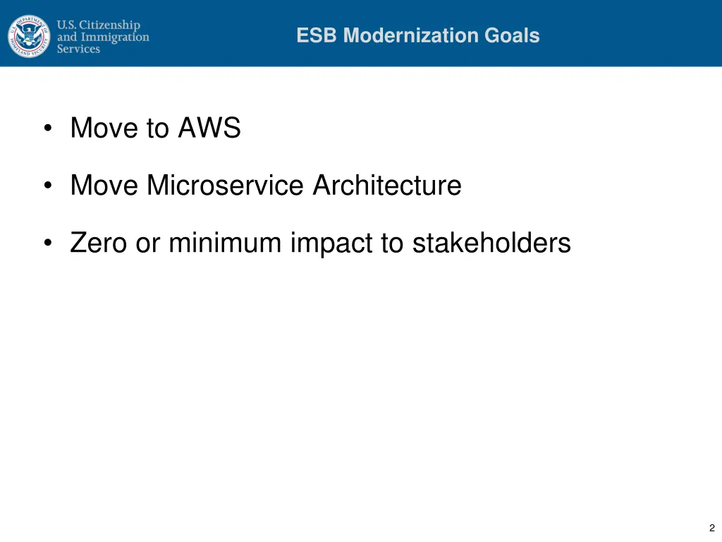 esb modernization goals