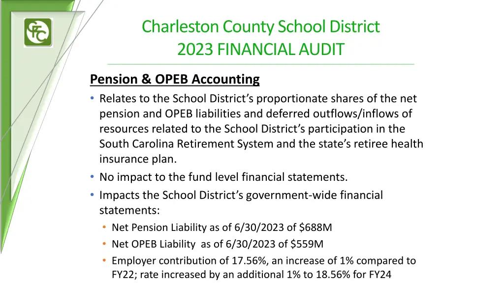 charleston county school district 2023 financial 12