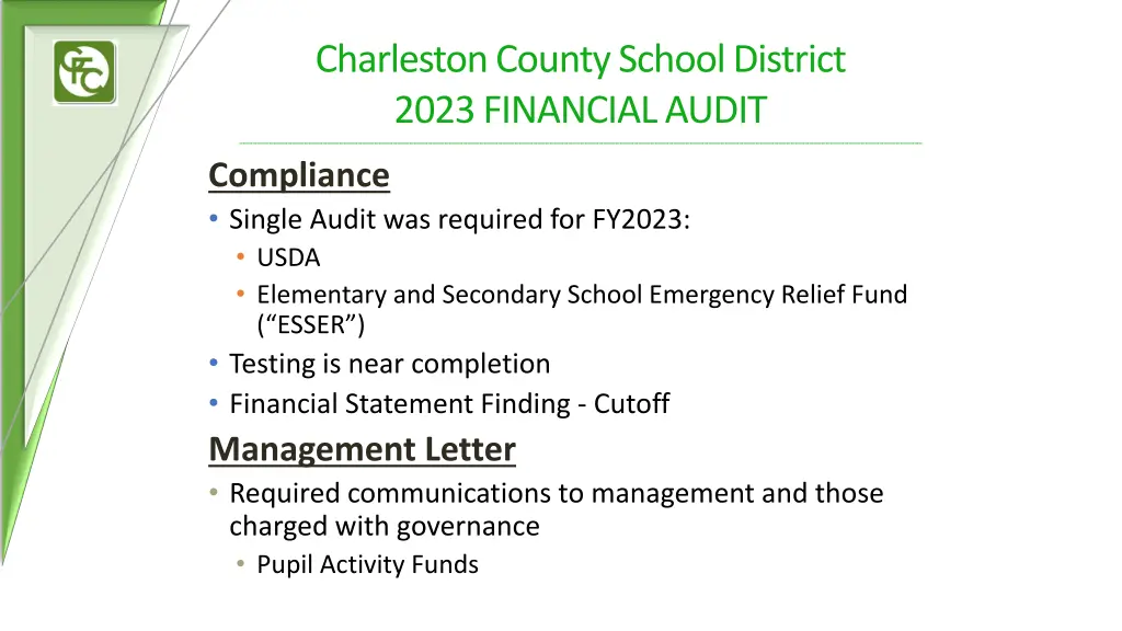 charleston county school district 2023 financial 13