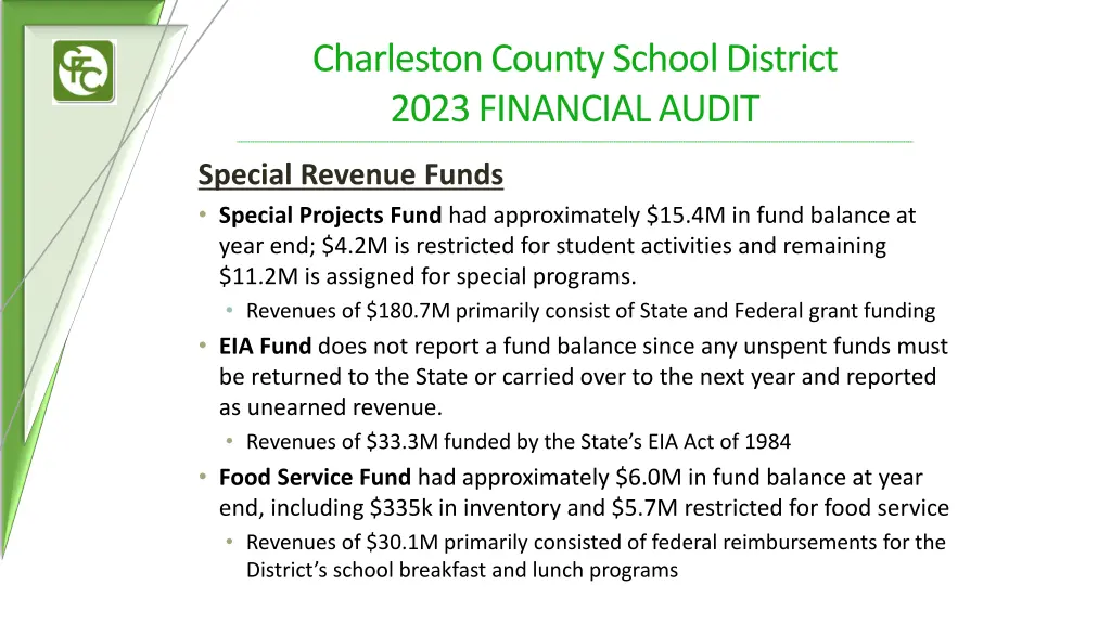 charleston county school district 2023 financial 8