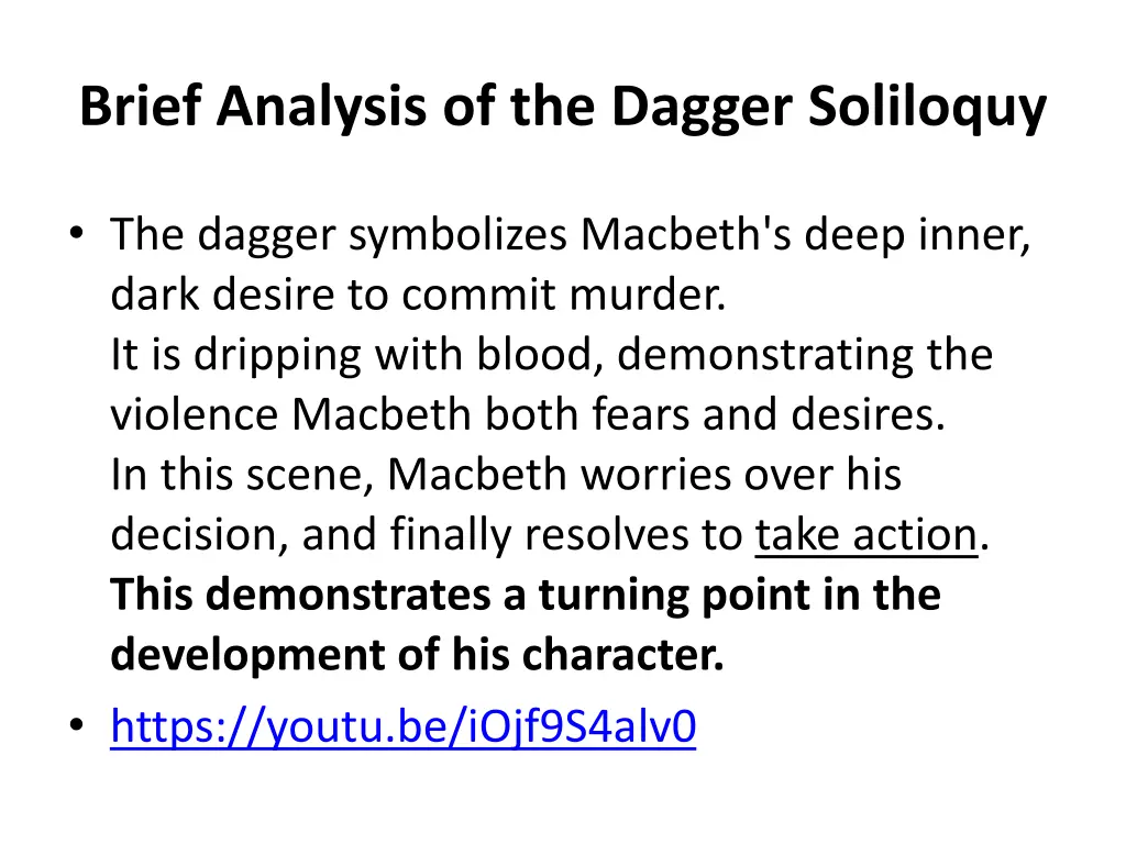 brief analysis of the dagger soliloquy