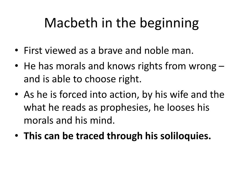 macbeth in the beginning