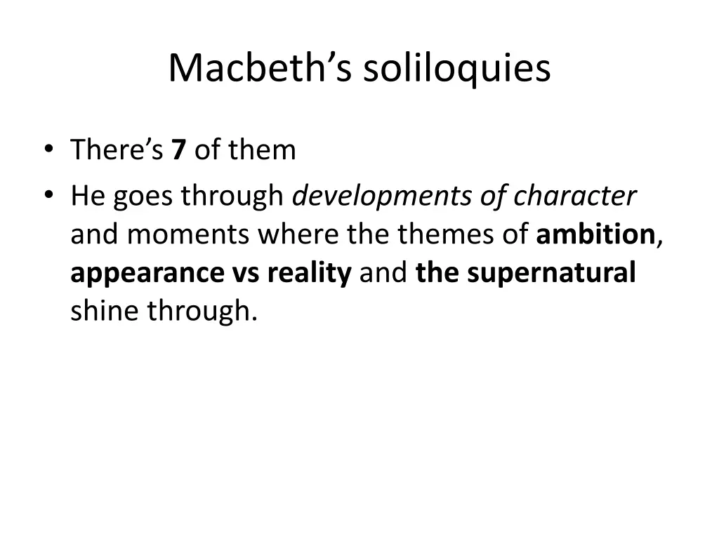 macbeth s soliloquies