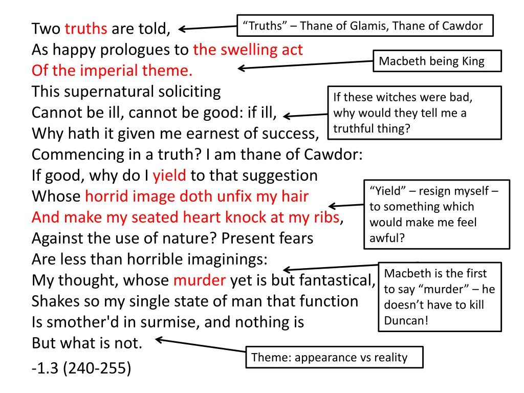 truths thane of glamis thane of cawdor