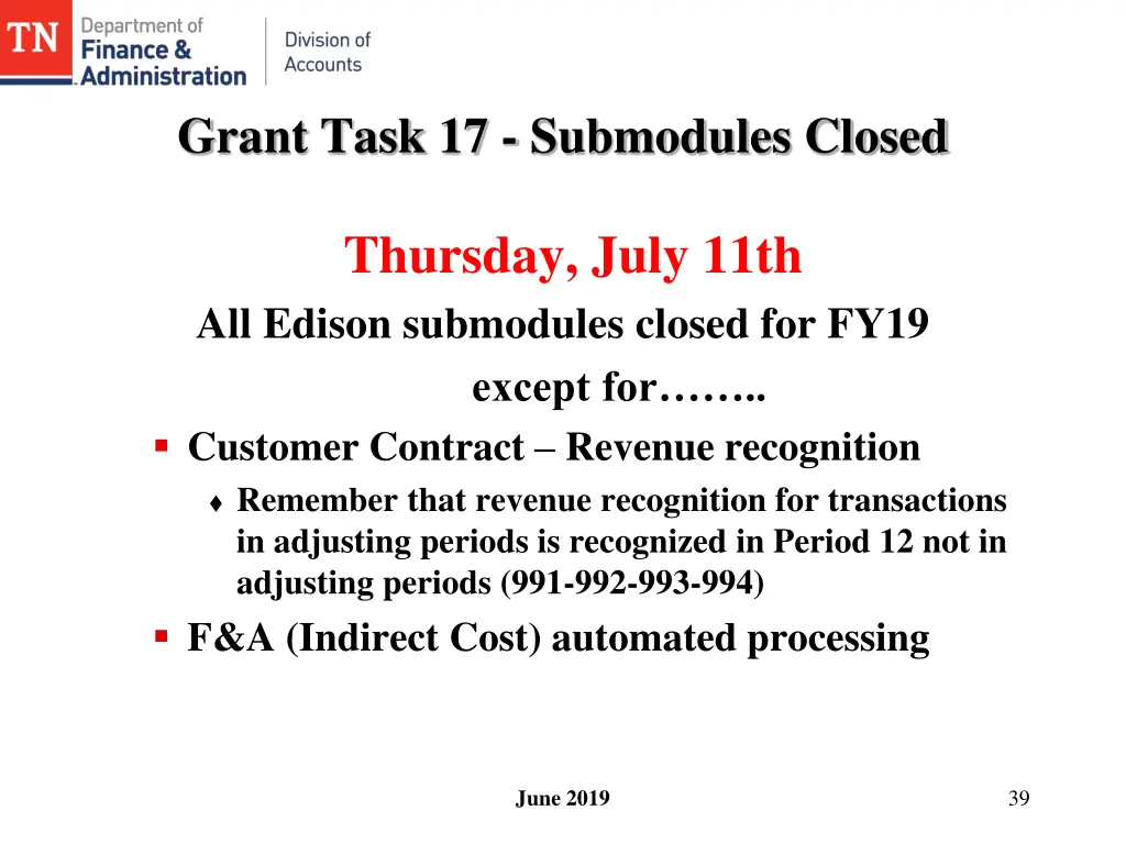 grant task 17 submodules closed