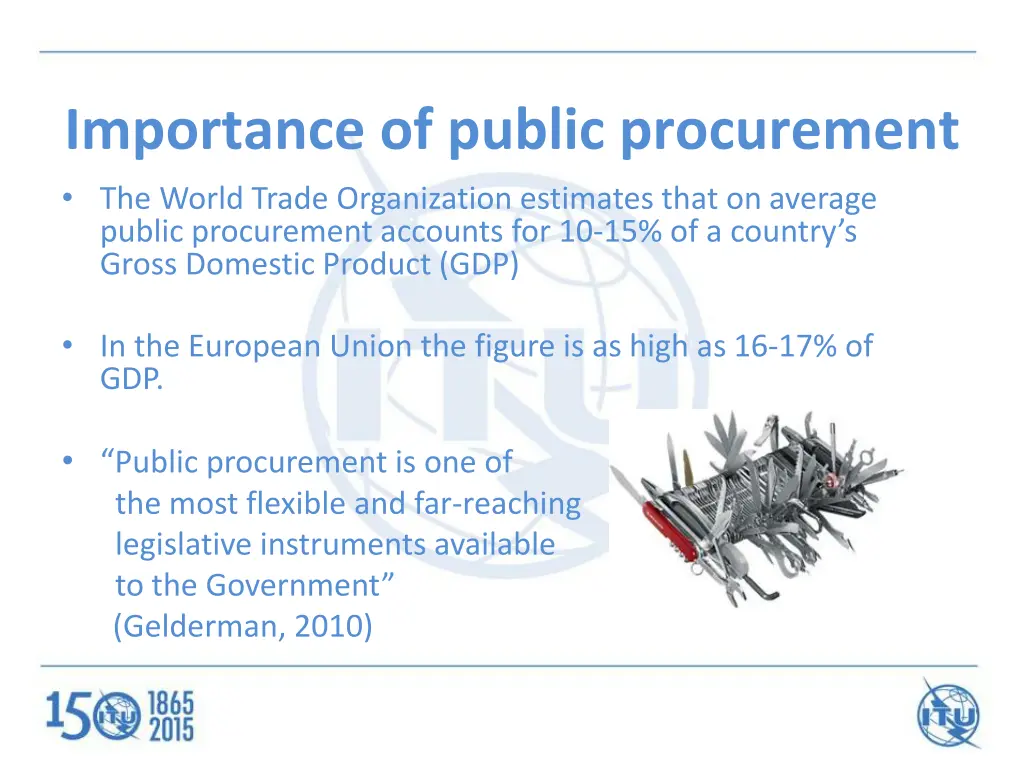 importance of public procurement the world trade