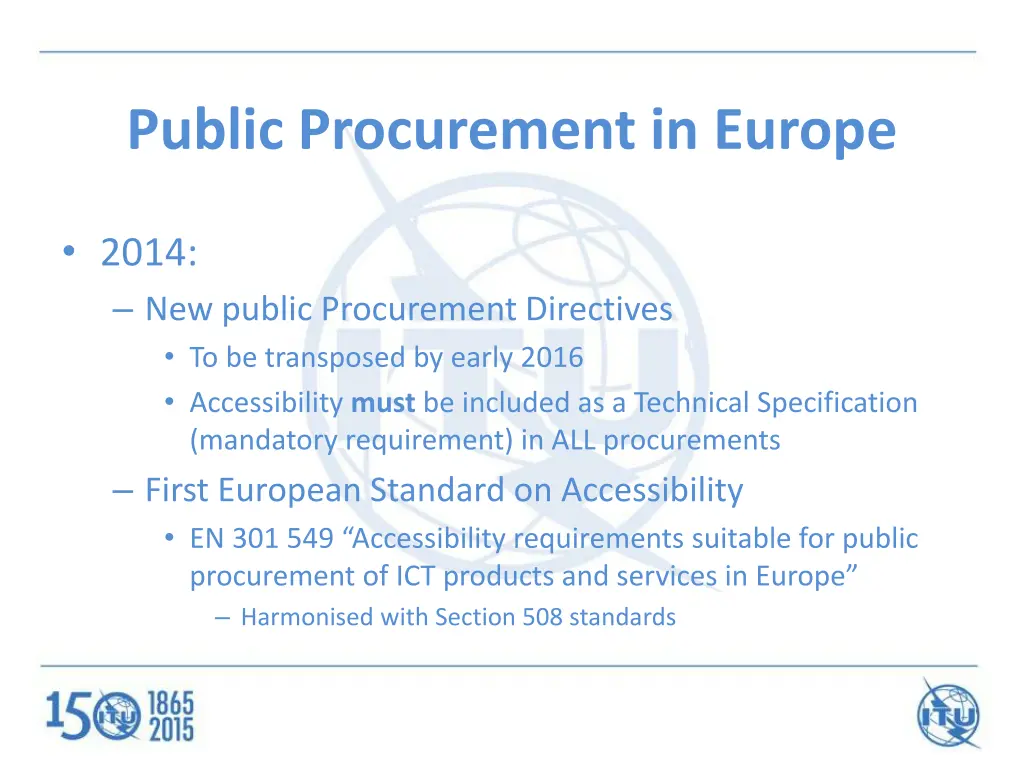 public procurement in europe
