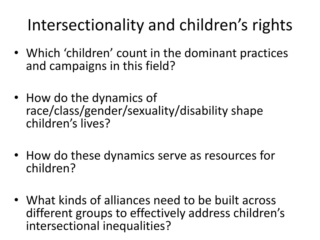 intersectionality and children s rights