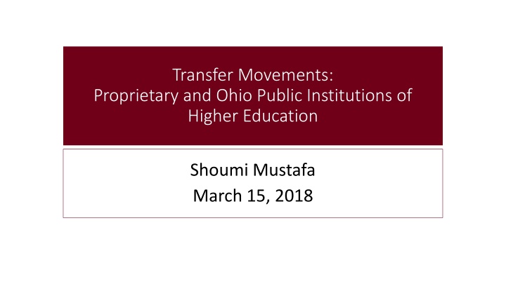 transfer movements proprietary and ohio public