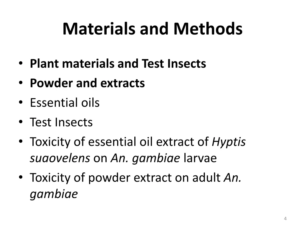 materials and methods