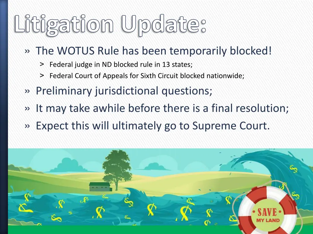 litigation update the wotus rule has been