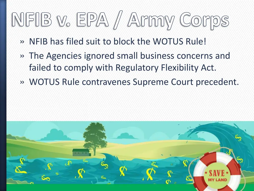 nfib v epa army corps nfib has filed suit