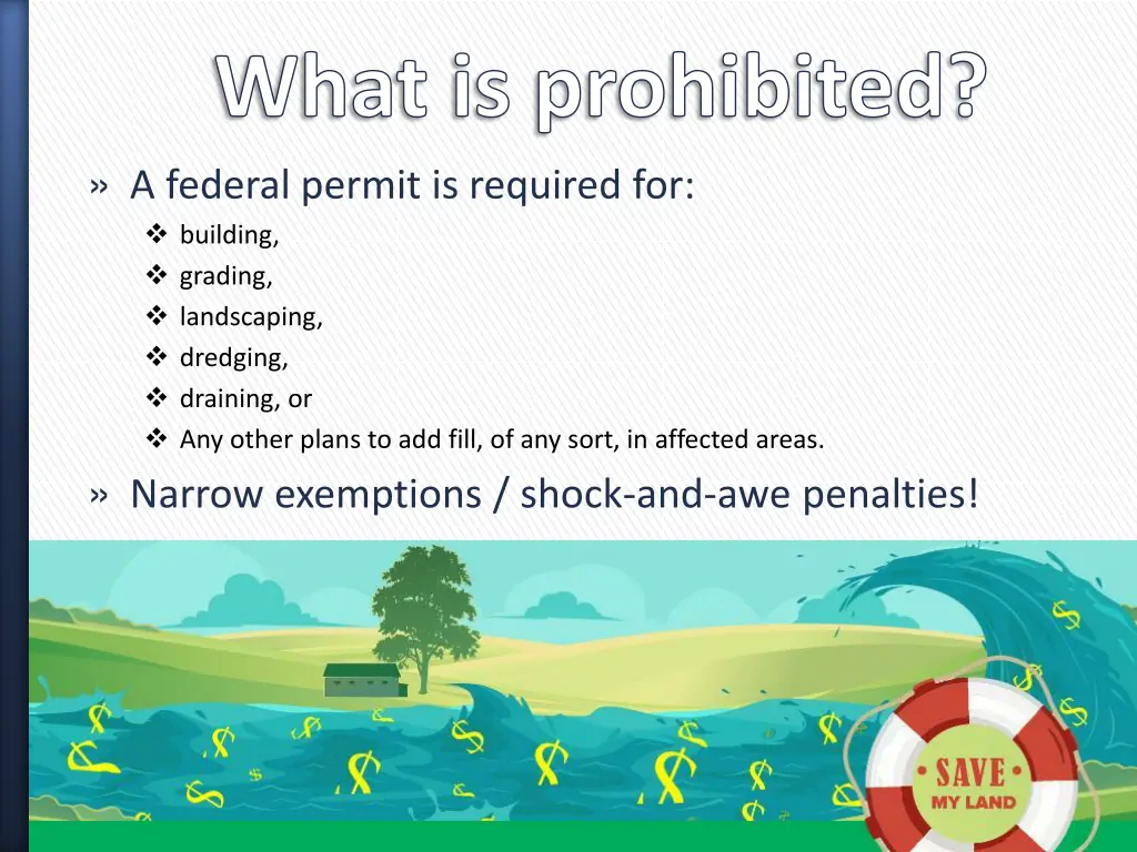 what is prohibited a federal permit is required