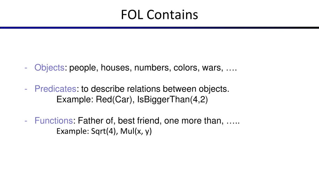 fol contains