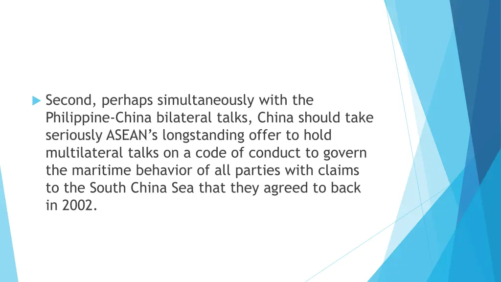 second perhaps simultaneously with the philippine