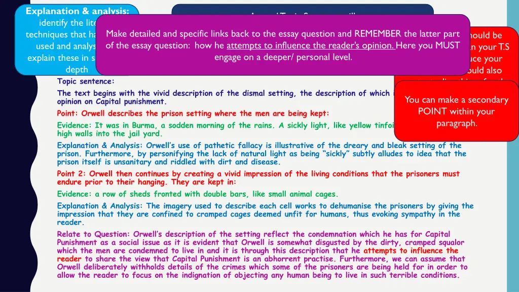 explanation analysis identify the literary