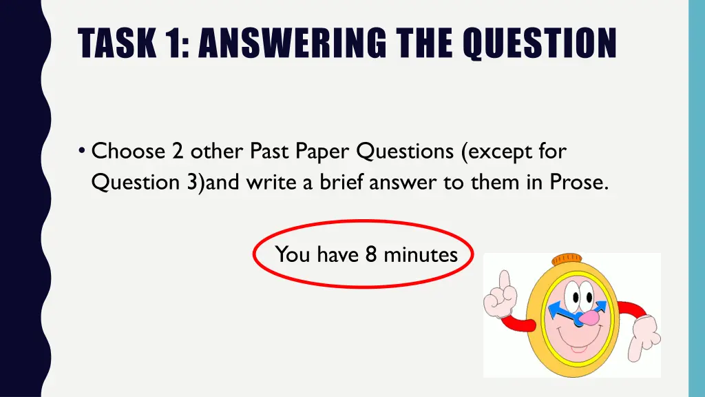 task 1 answering the question