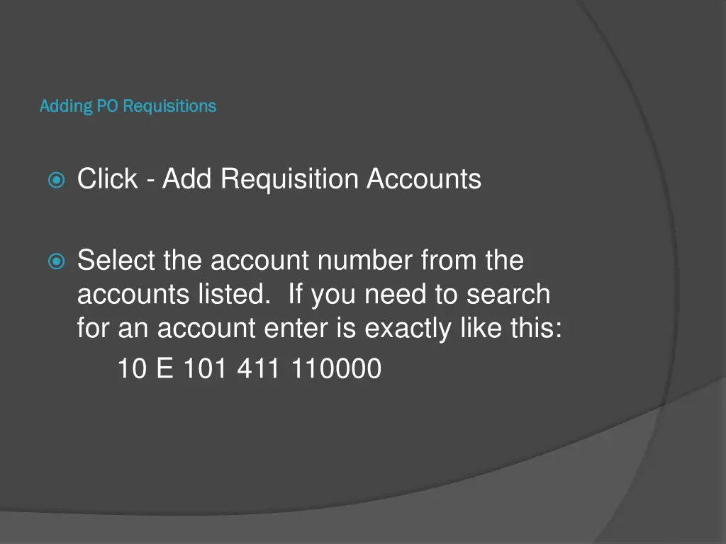 adding po requisitions adding po requisitions 10