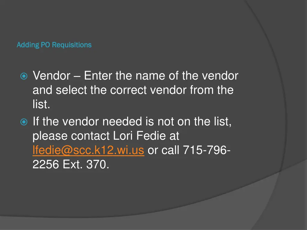 adding po requisitions adding po requisitions 4