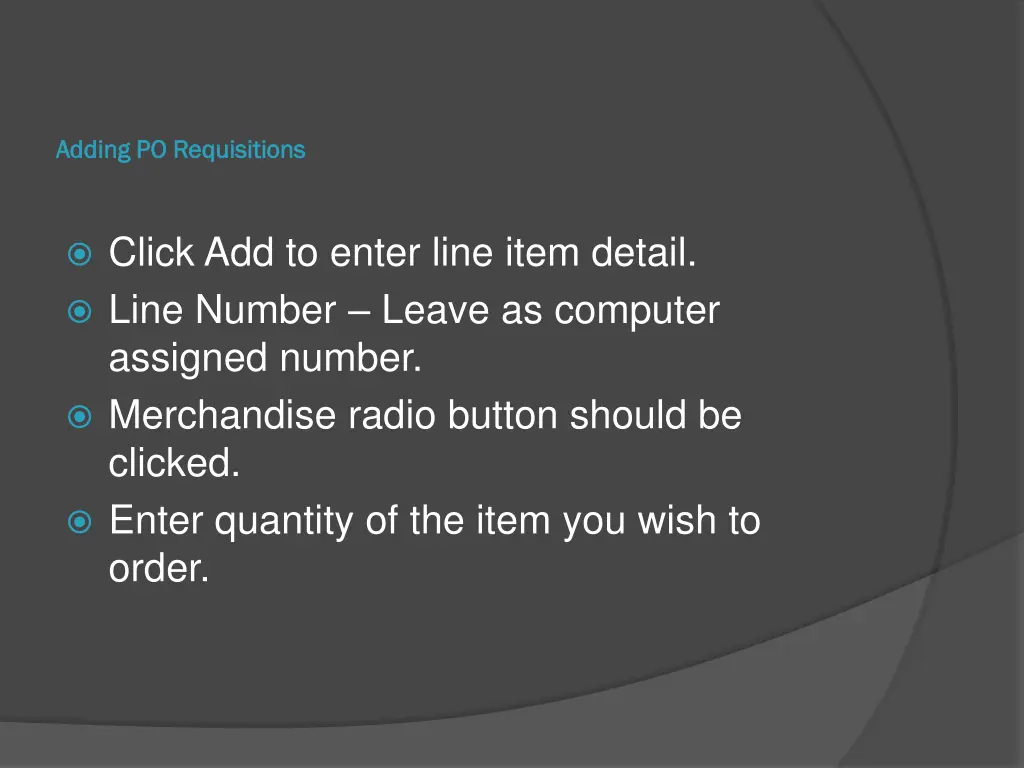 adding po requisitions adding po requisitions 7