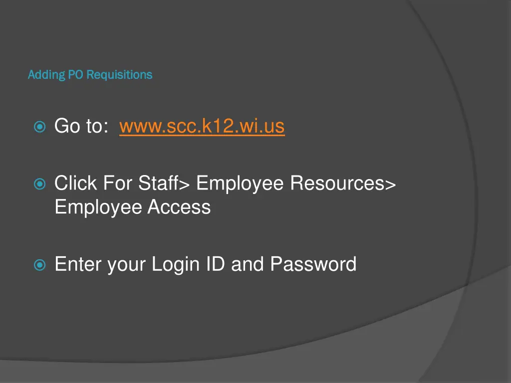 adding po requisitions adding po requisitions