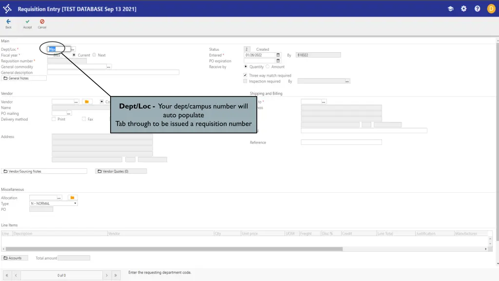dept loc your dept campus number will auto