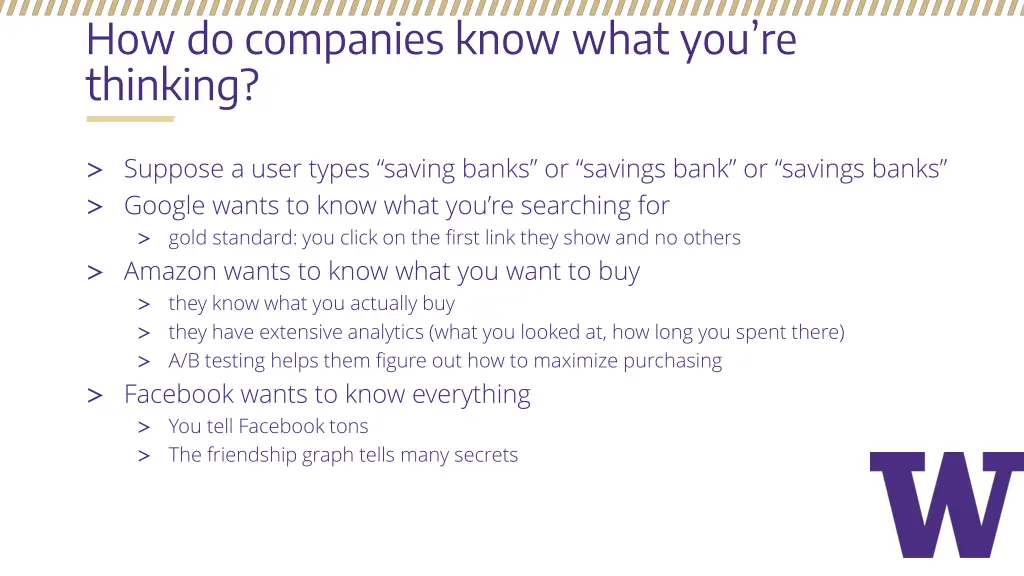 how do companies know what you re thinking
