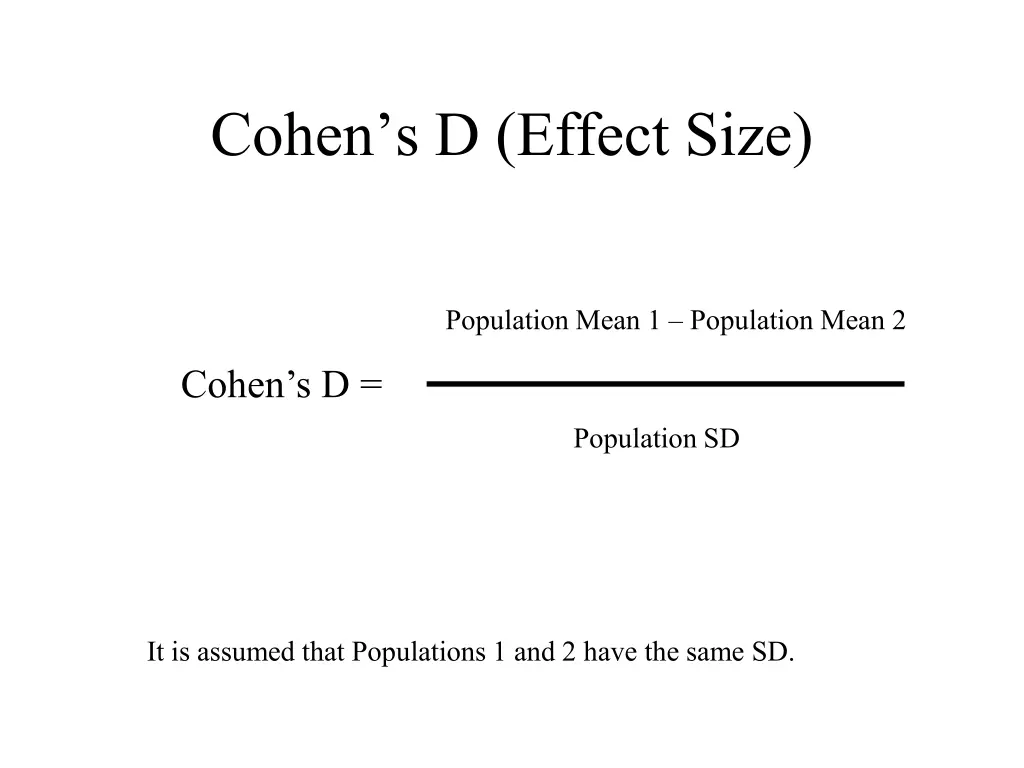cohen s d effect size