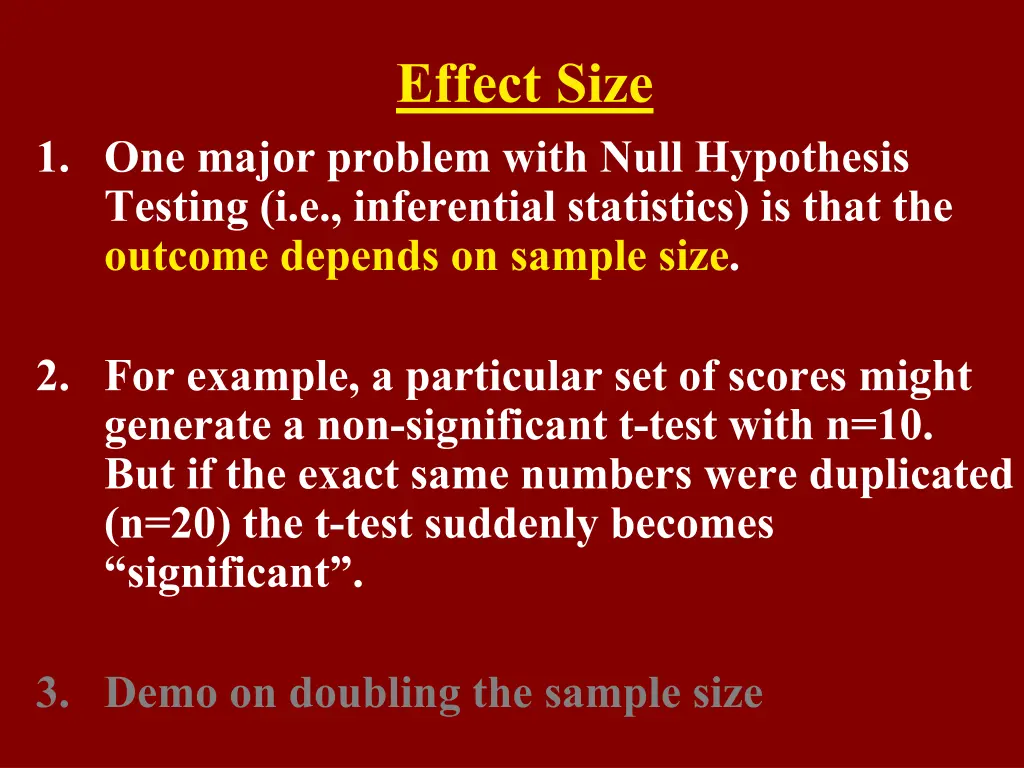 effect size 2