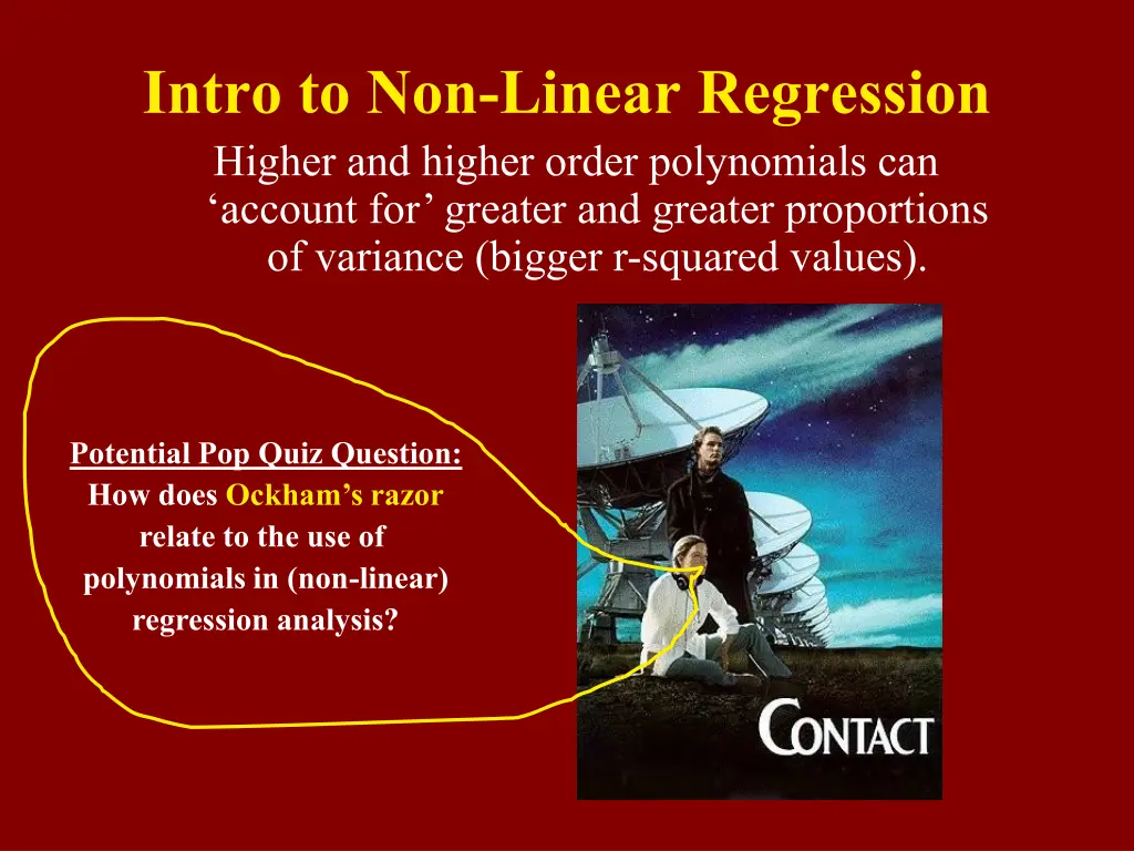 intro to non linear regression higher and higher