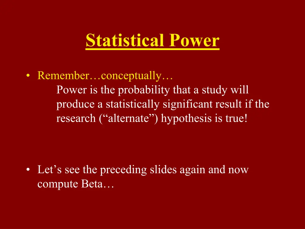 statistical power 6