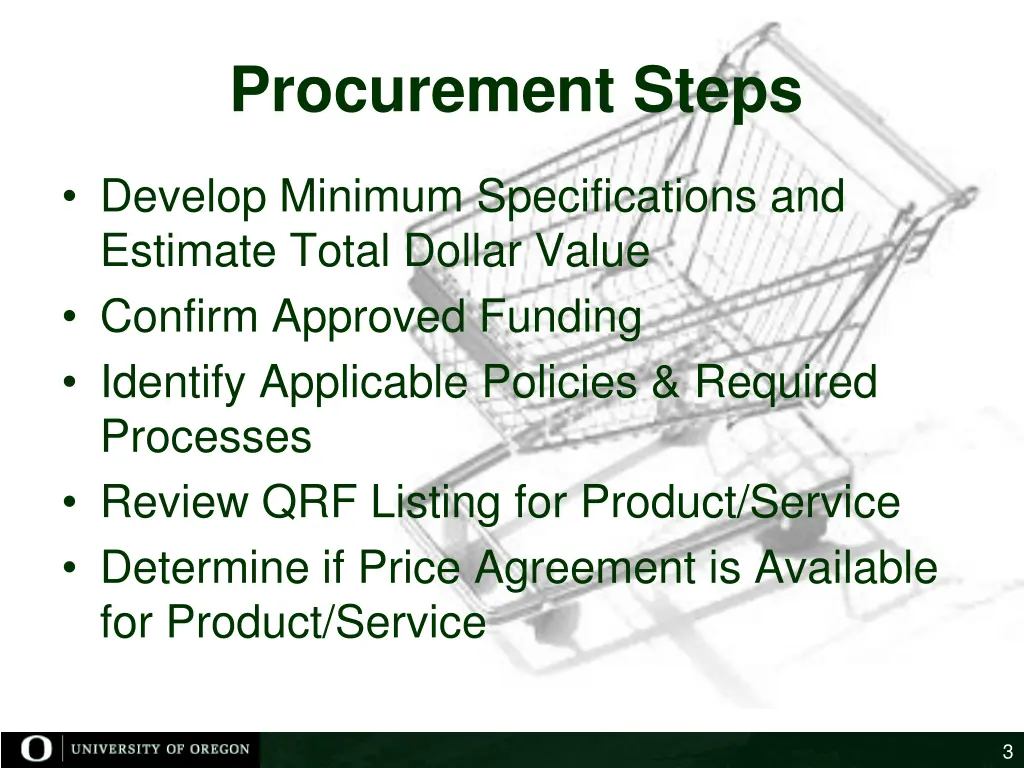 procurement steps