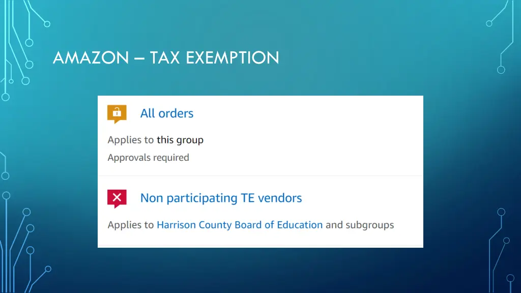 amazon tax exemption